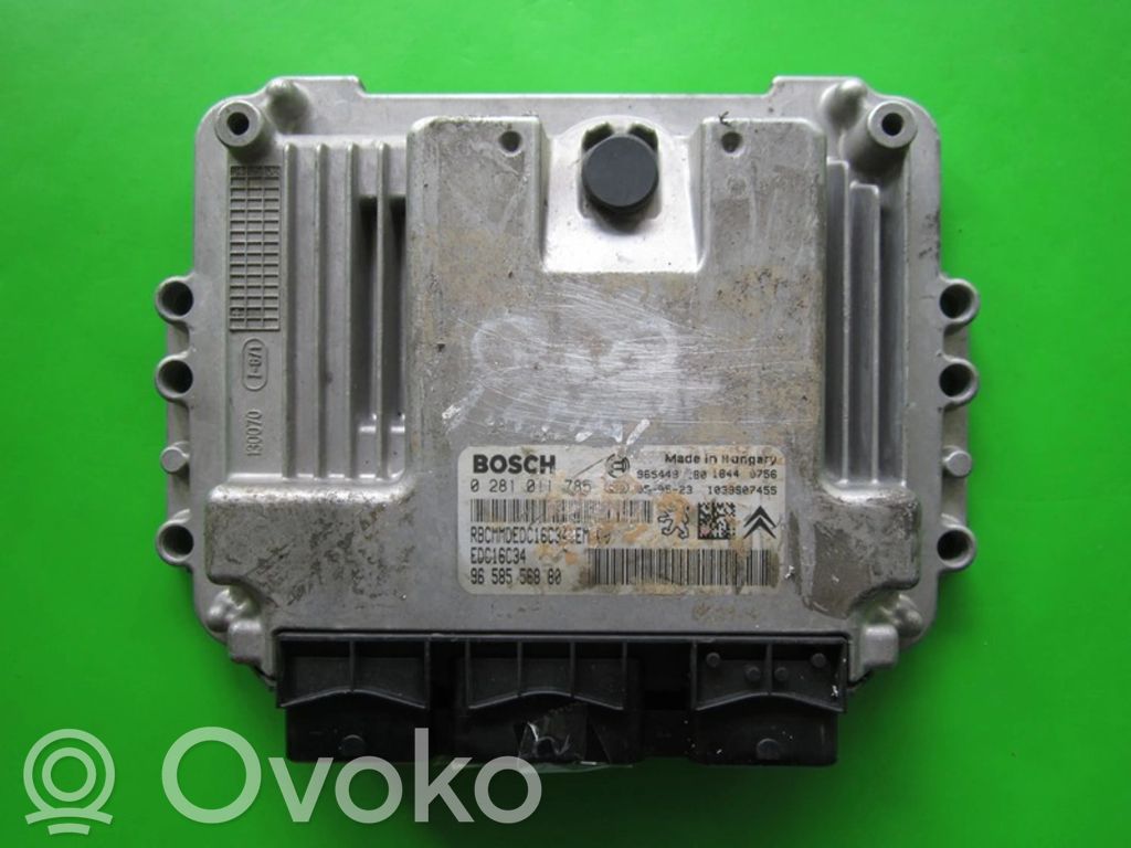 Unidad de control/módulo ECU del motor   9656709880,0281011785