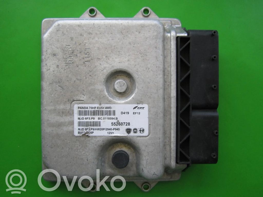 Engine control unit/module ECU   55260728,BC0118594B