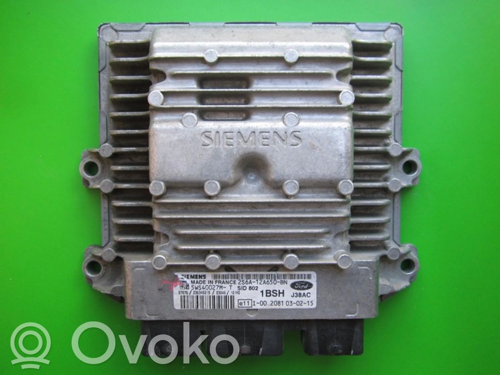 Engine control unit/module ECU   2S6A12A650BN,5WS40027MT