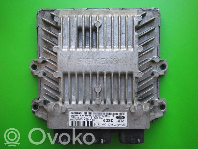 Engine control unit/module ECU   3S6112A650FD,5WS40143CT