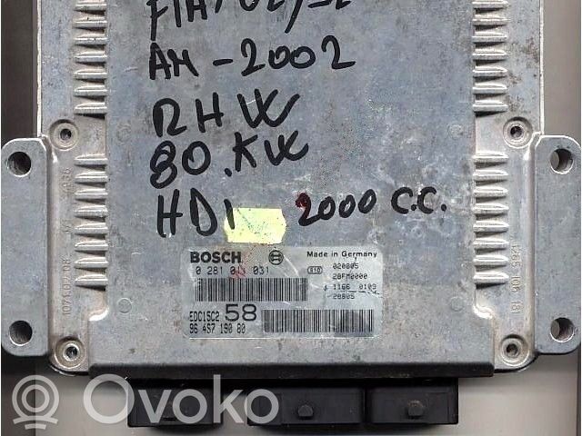 Engine control unit/module ECU   9646719080,0281011031