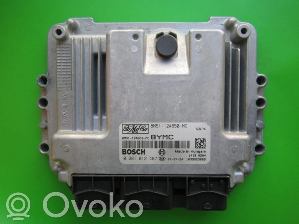 Engine control unit/module ECU   8M5112A650MC,0281012487
