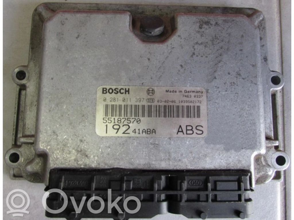 Engine control unit/module ECU   55187570,0281011397