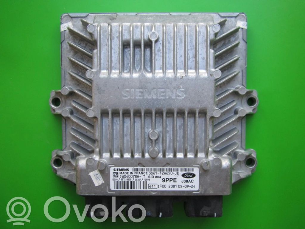 Engine control unit/module ECU   3S6112A650JE,5WS40078HT