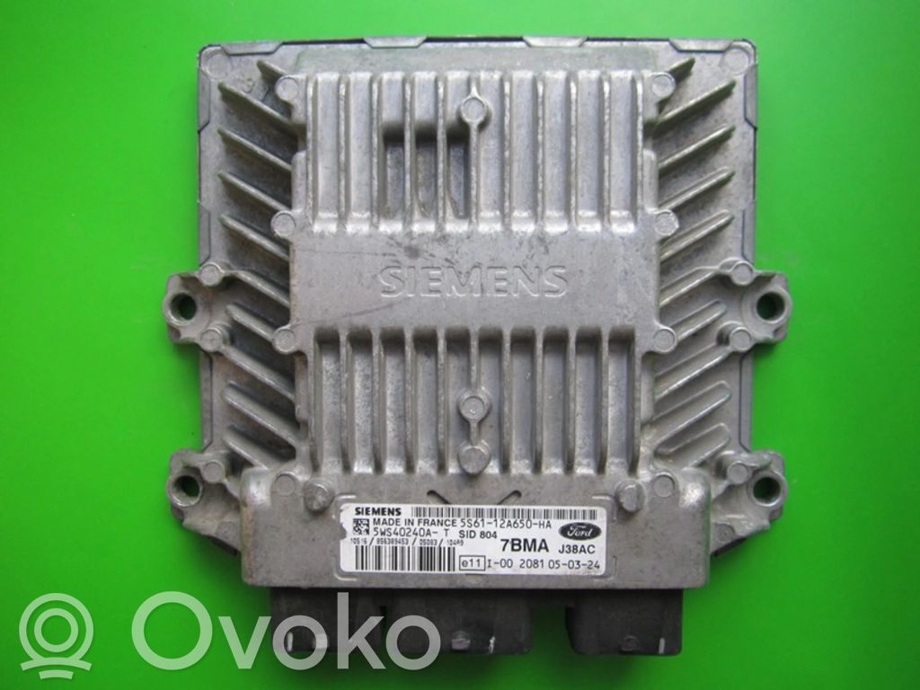 Engine control unit/module ECU   5S6112A650HA,5WS40240AT