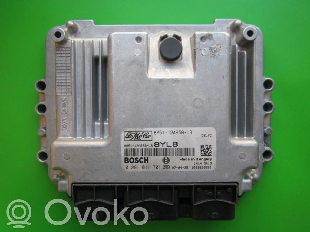 Engine control unit/module ECU   8M5112A650LB,0281011701