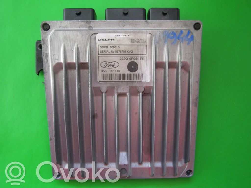 Engine control unit/module ECU   2S7Q9F954FB,80981B
