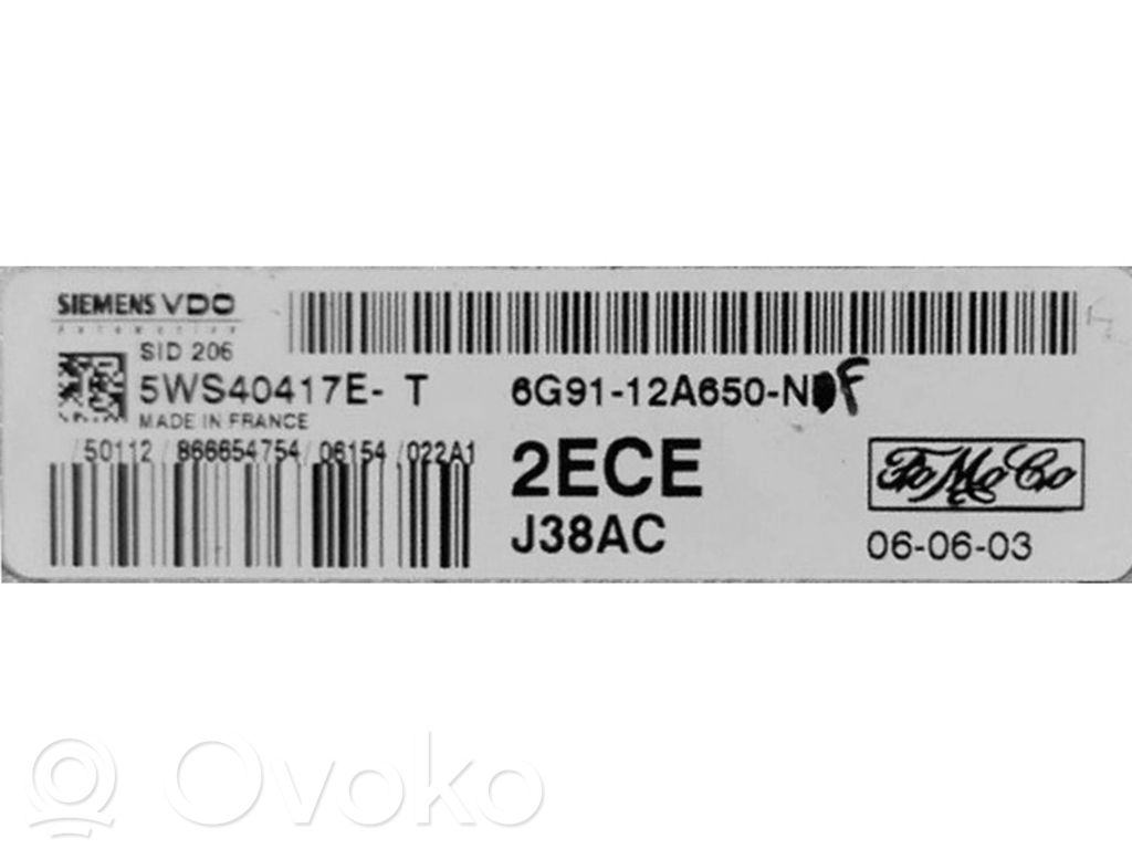 Ford S-MAX Engine control unit/module ECU 