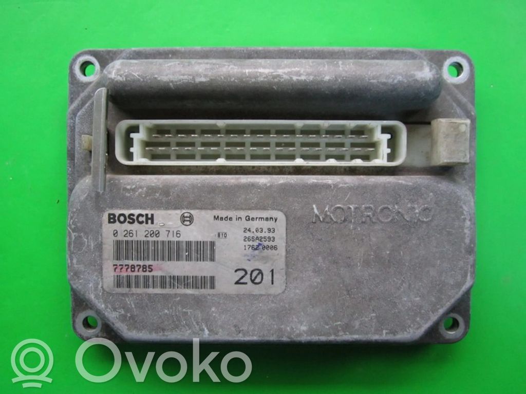 Unité de commande, module ECU de moteur   7778785,0261200716