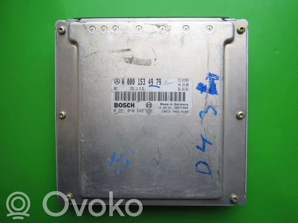 Engine control unit/module ECU   A0001534979,0281010848