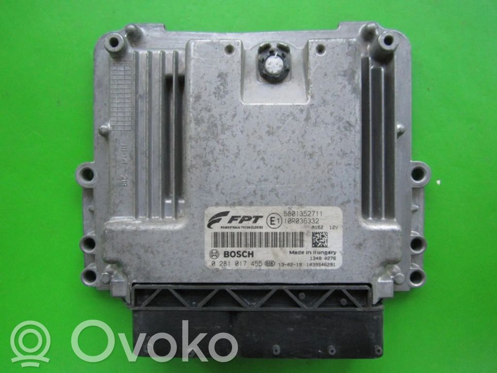 Engine control unit/module ECU   5801352711,0281017455