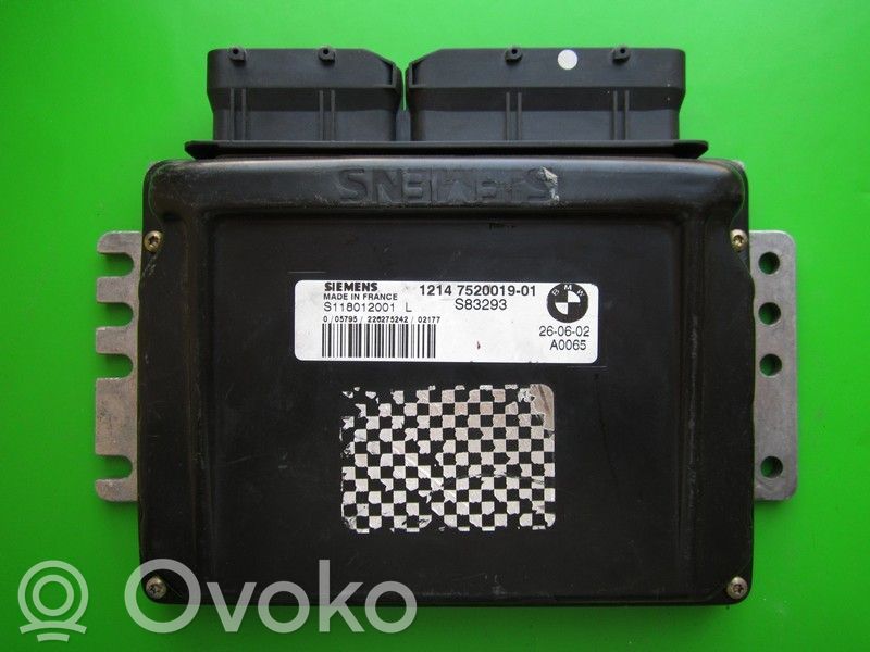 Engine control unit/module ECU   7521549,S118012001L