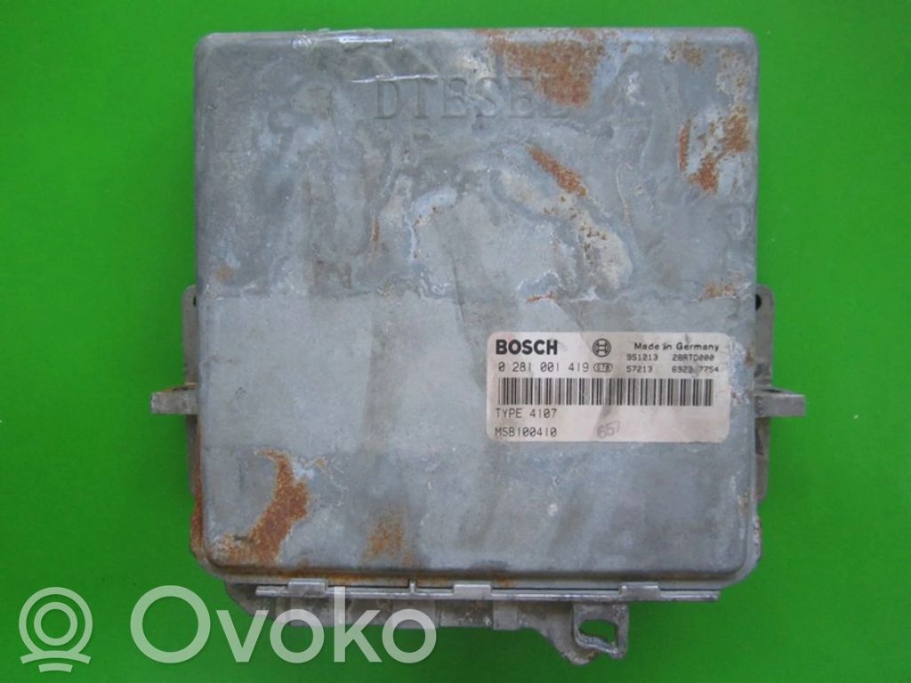 Unidad de control/módulo ECU del motor   MSB100410,0281001419