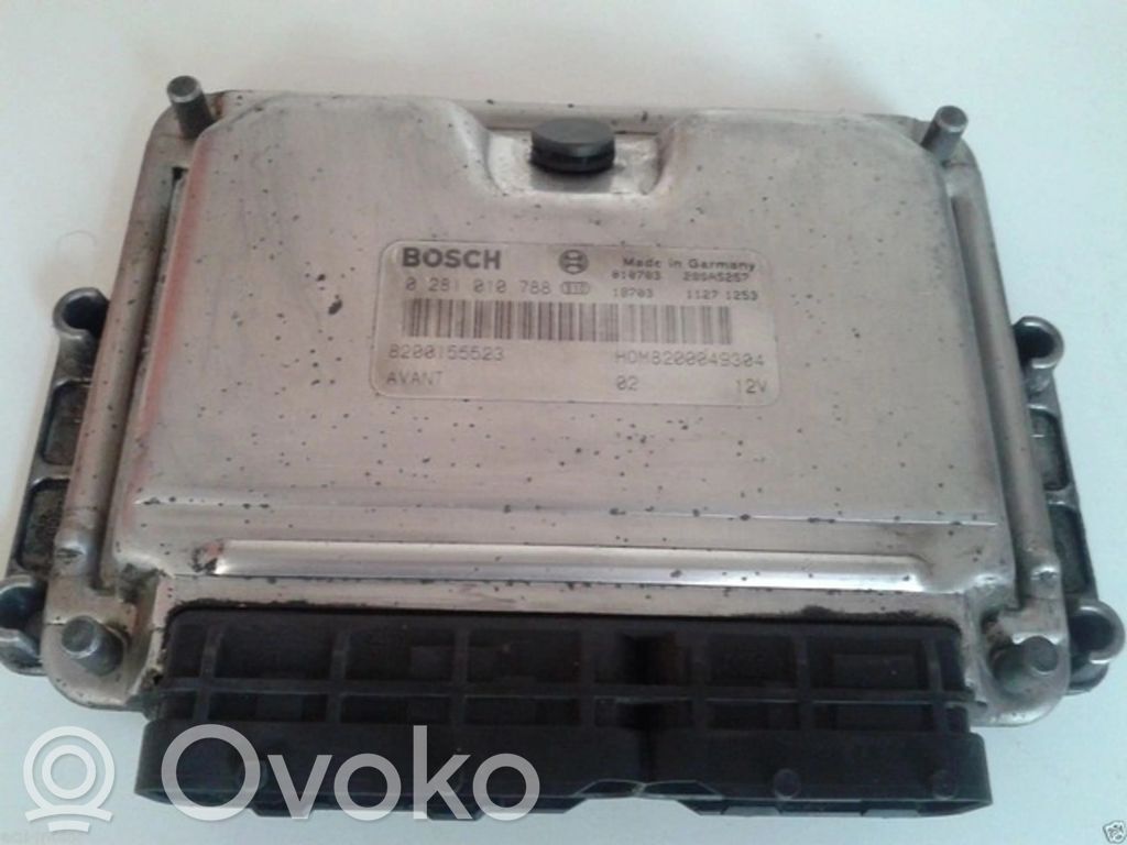 Engine control unit/module ECU   8200155523,0281010788