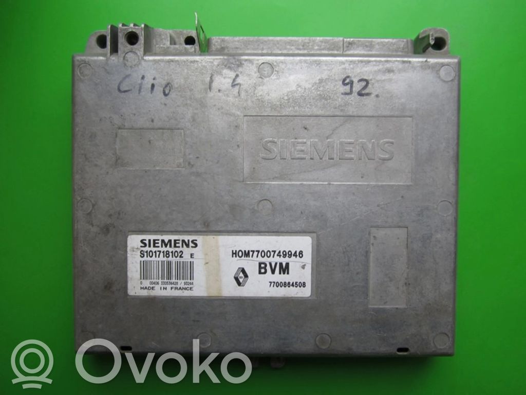 Engine control unit/module ECU   HOM7700749946,S101718102E