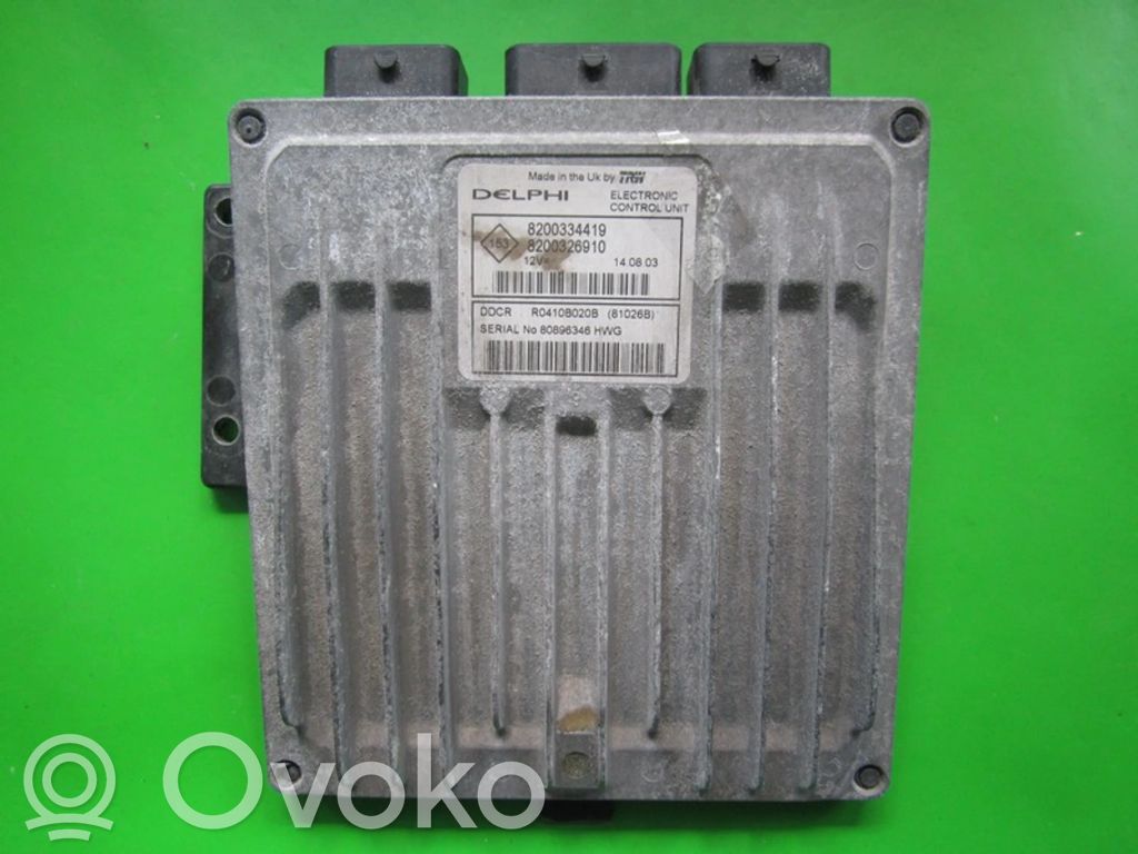 Engine control unit/module ECU   8200326910,81026B