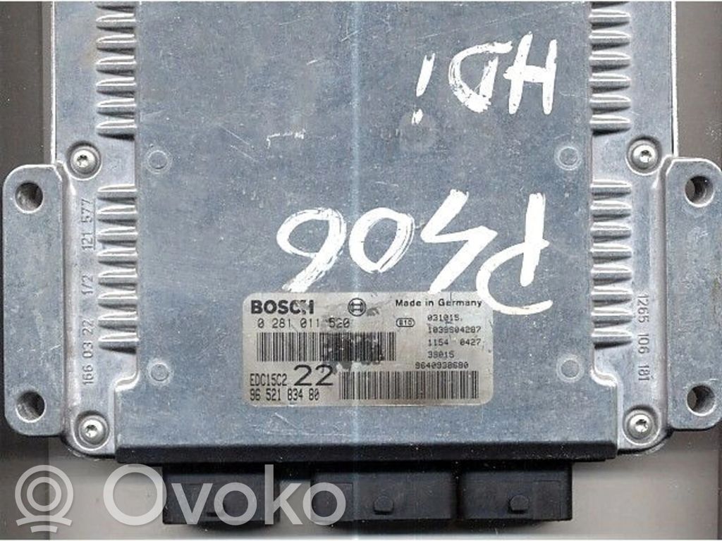 Engine control unit/module ECU   9652183480,0281011520