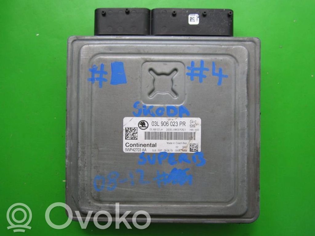 Engine control unit/module ECU   03L906023PR,5WP42703