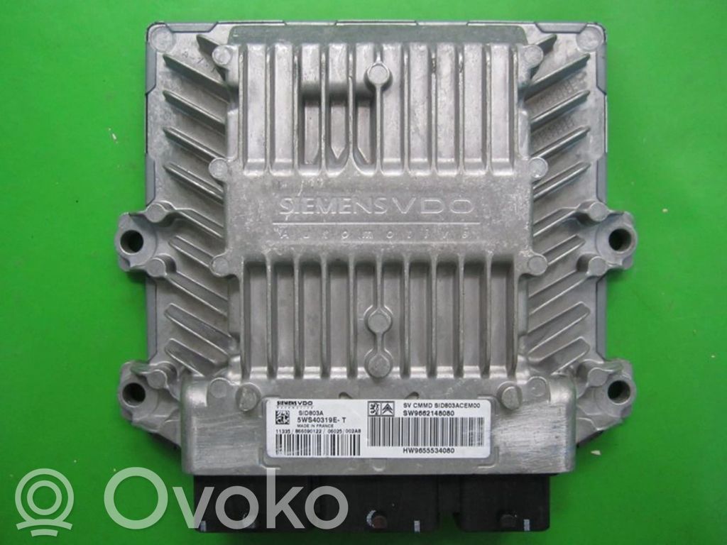 Engine control unit/module ECU   9662148080,5WS40319ET