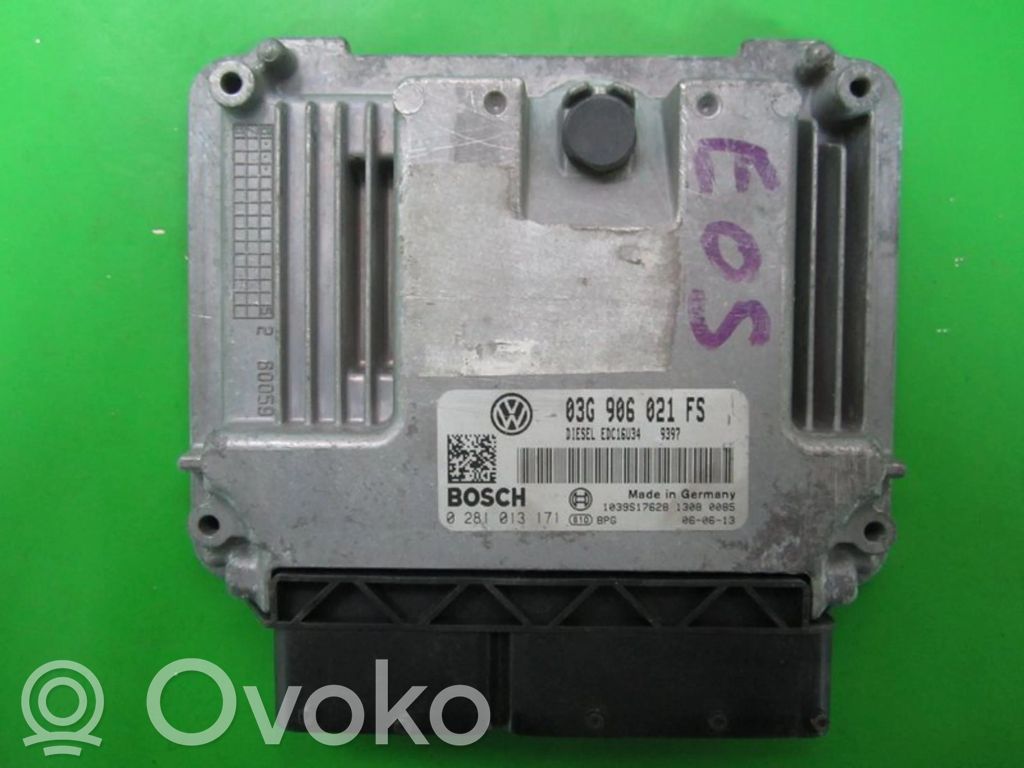 Engine control unit/module ECU   03G906021FS,0281013171