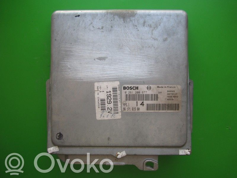 Engine control unit/module ECU   9617161580,0261200677