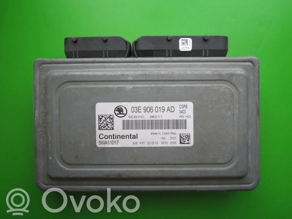 Skoda Fabia Mk2 (5J) Komputer / Sterownik ECU silnika 