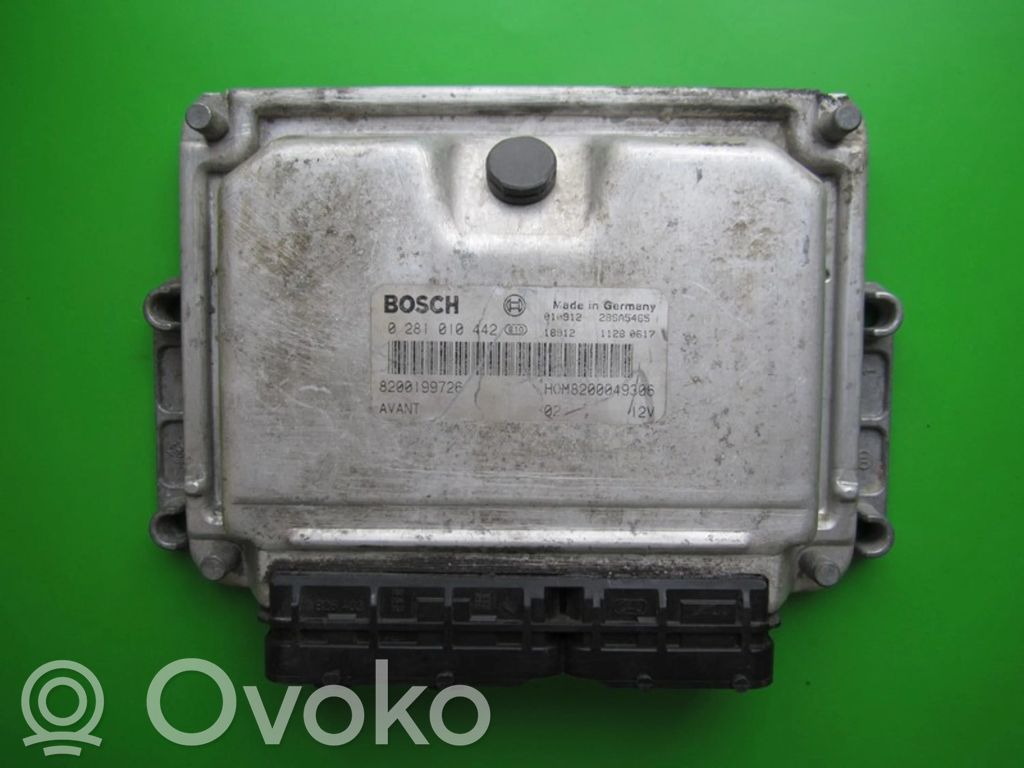 Engine control unit/module ECU   8200199726,0281010442