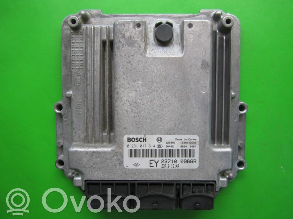 Engine control unit/module ECU   237100966R,0281017614