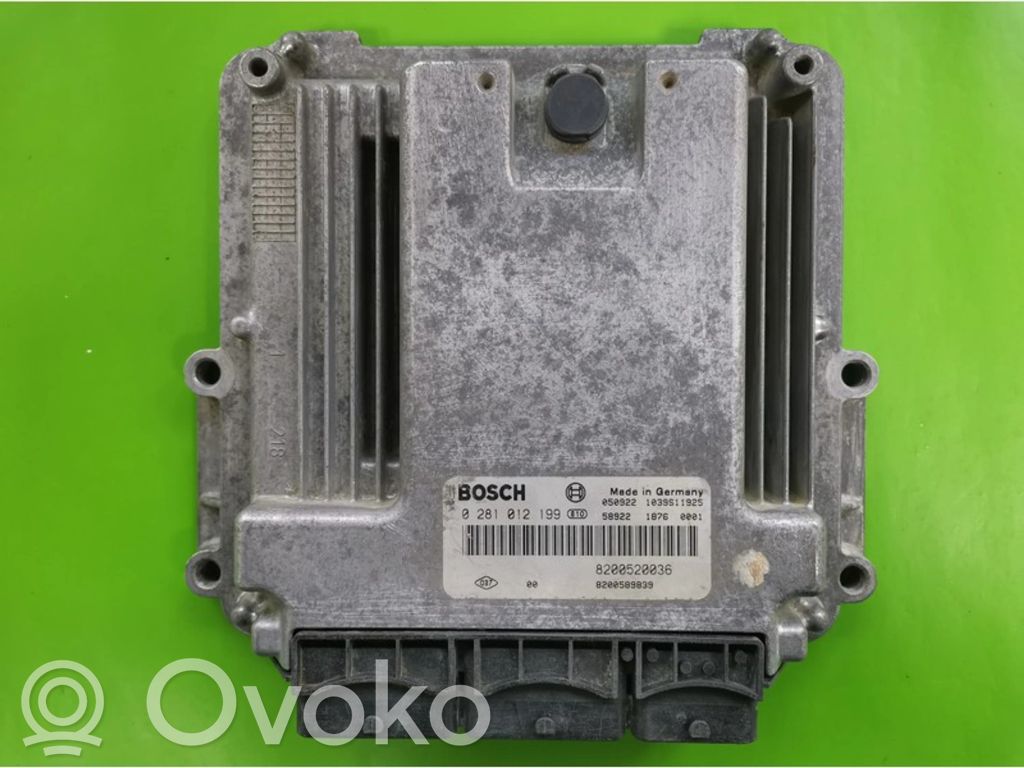 Engine control unit/module ECU   8200589839,0281012199