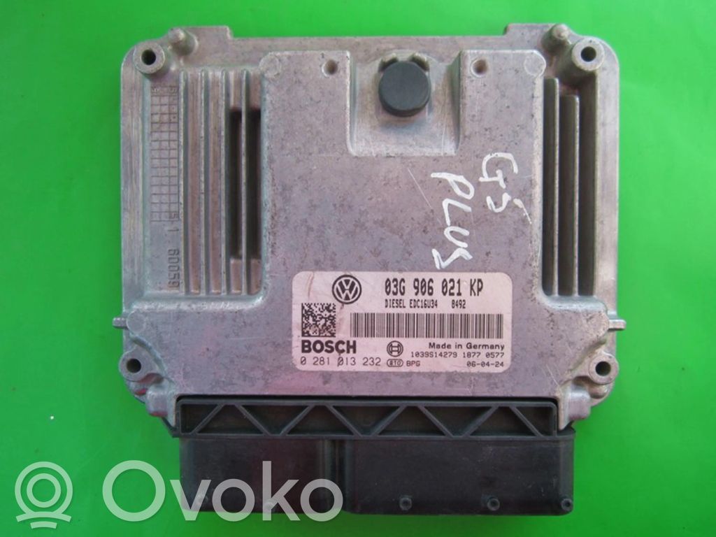 Volkswagen Golf Plus Unité de commande, module ECU de moteur 