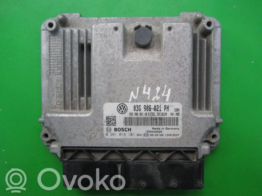 Engine control unit/module ECU   03G906021PH,0281014101