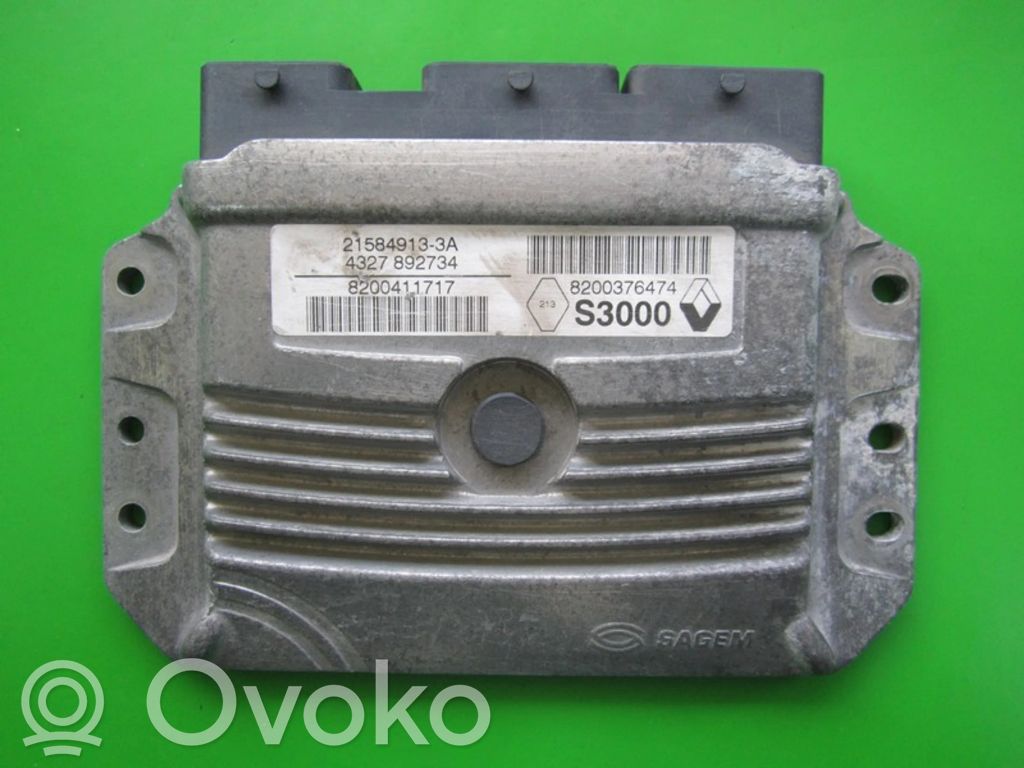 Unité de commande, module ECU de moteur   8200411717,8200376474