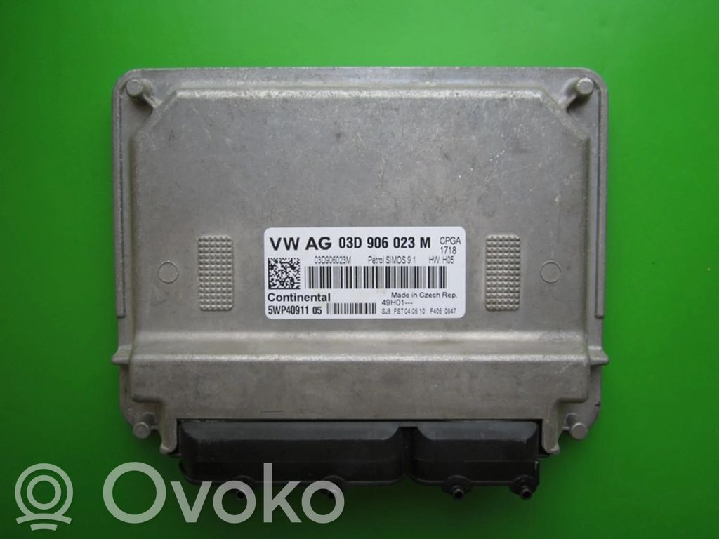 Engine control unit/module ECU   03D906023M,5WP40911