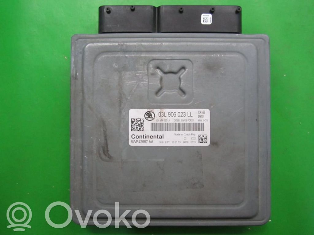 Engine control unit/module ECU   03L906023LL,5WP42687
