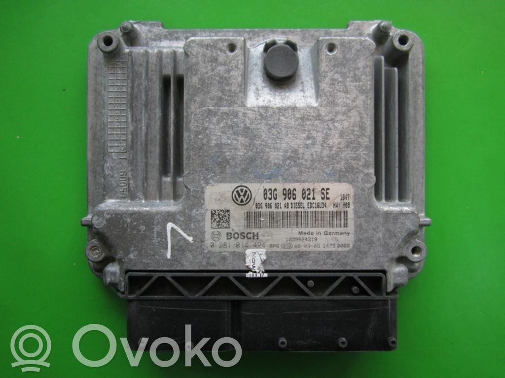Engine control unit/module ECU   03G906021SE,0281014424