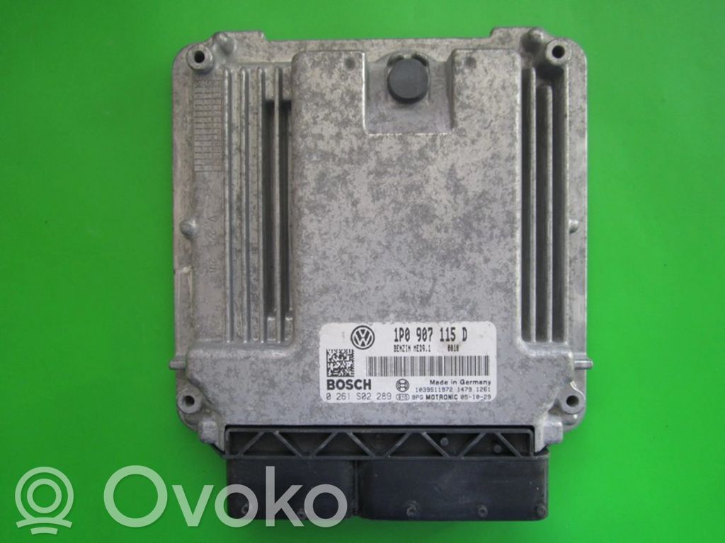 Engine control unit/module ECU   1P0907115D,0261S02289