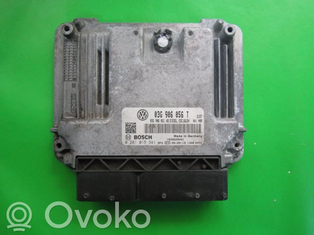 Engine control unit/module ECU   03G906056T,0281015341