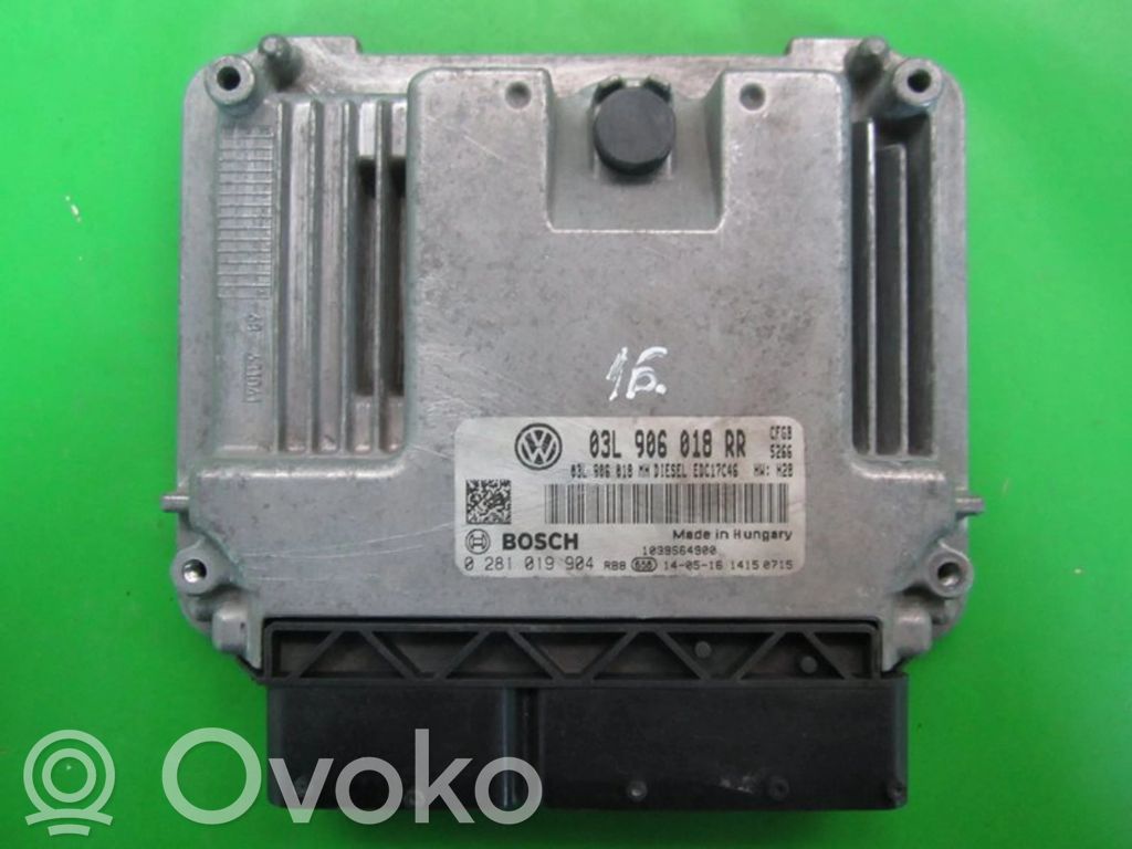 Engine control unit/module ECU   03L906018RR,0281019904