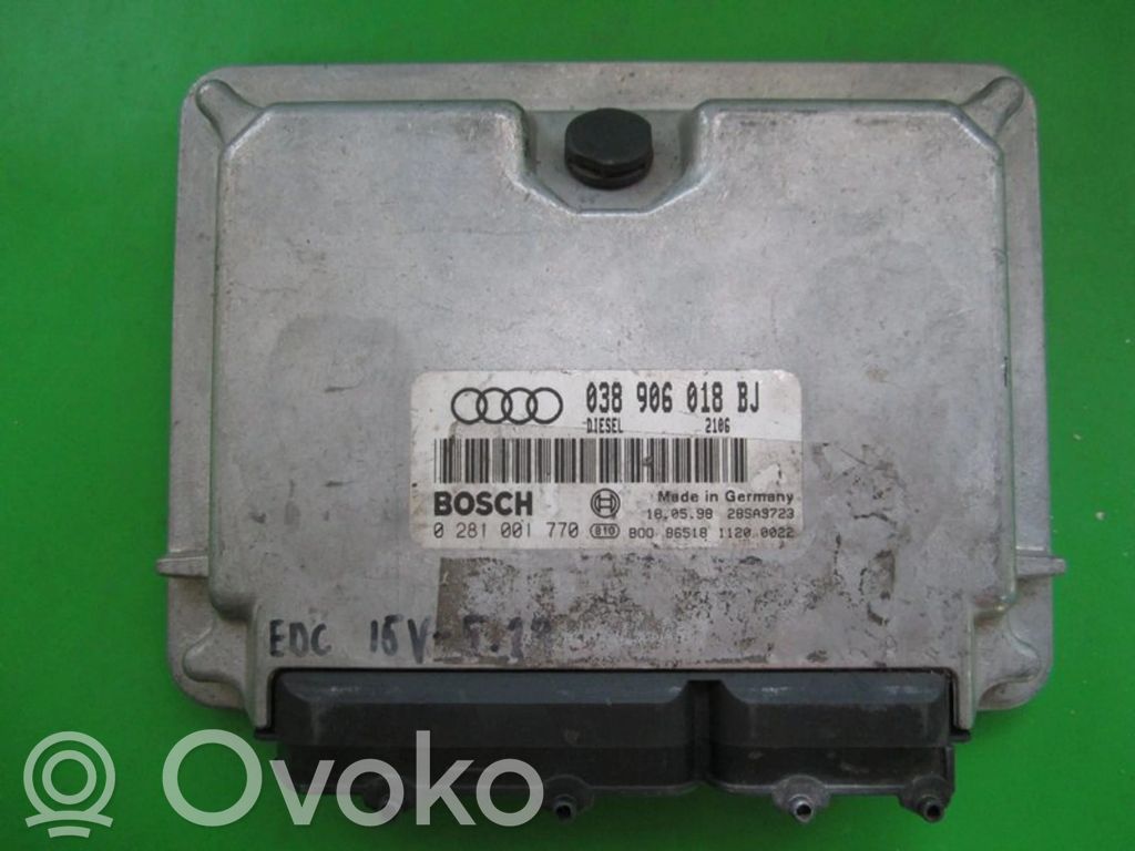 Engine control unit/module ECU   038906018BJ,0281001770