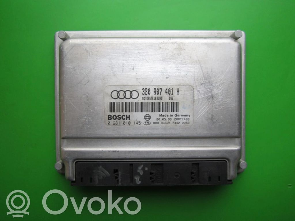 Engine control unit/module ECU   3B0907401H,0281010145