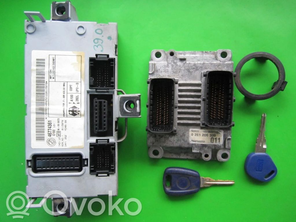 Fiat Punto (188) Kit centralina motore ECU e serratura 