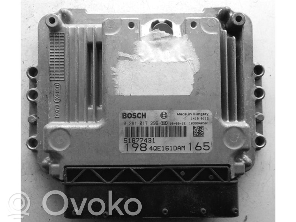 Engine control unit/module ECU   51877431,0281017299