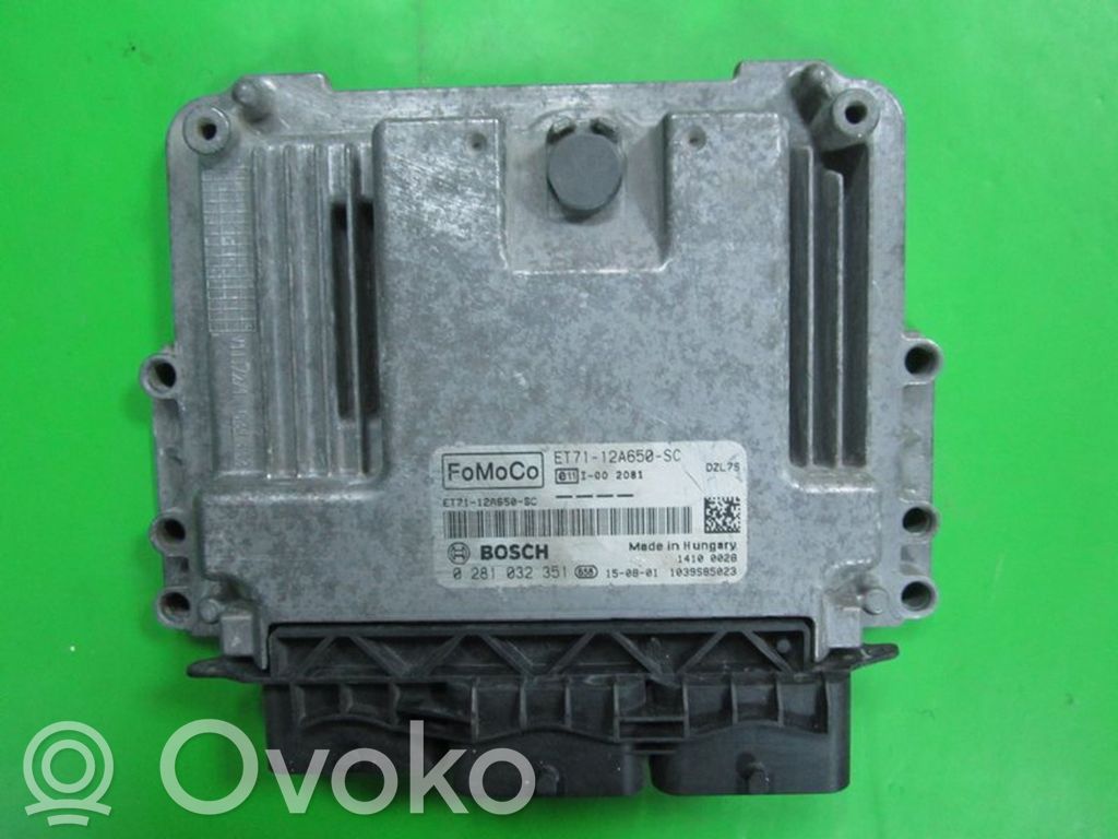 Unité de commande, module ECU de moteur   ET7112A650SC,0281032351