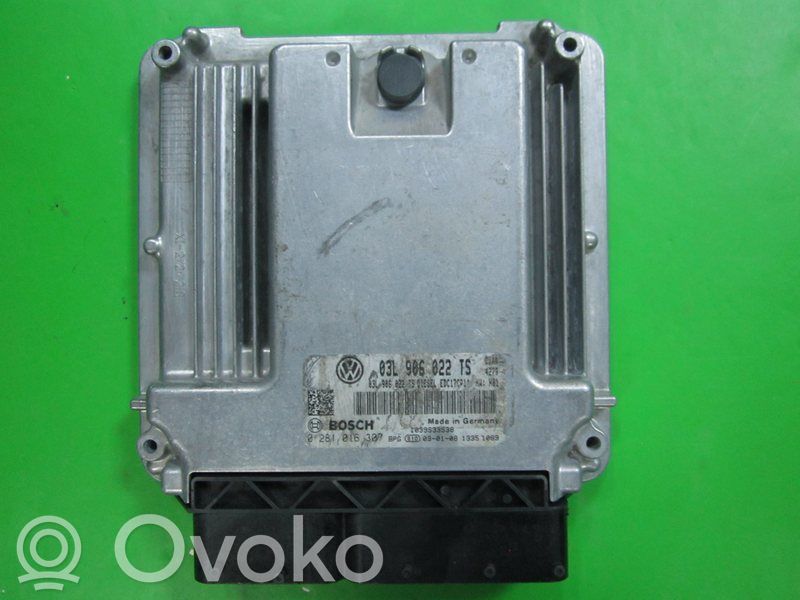 Engine control unit/module ECU   03L906022TS,0281016307