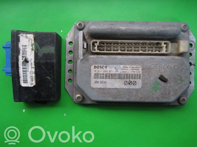 Peugeot 206 Komputer / Sterownik ECU i komplet kluczy 