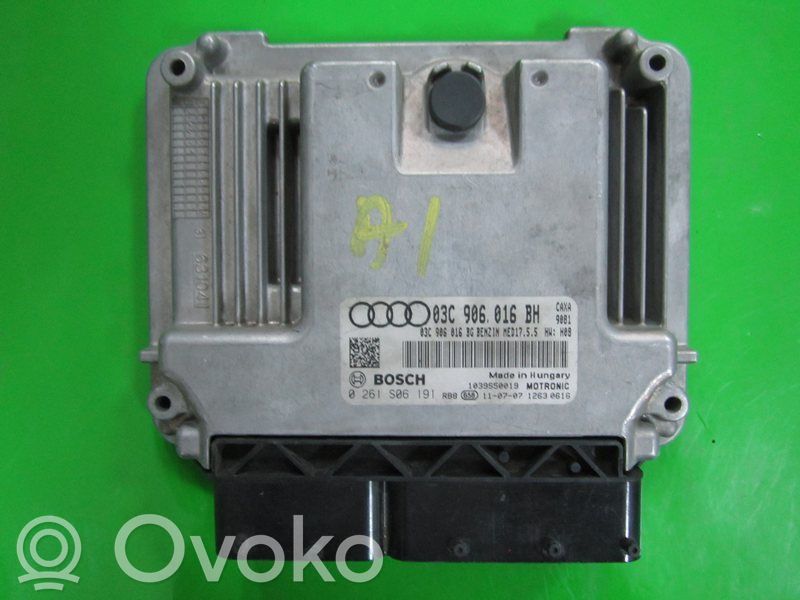Engine control unit/module ECU   03C906016BH,0261S06191