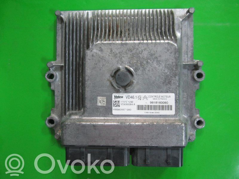 Engine control unit/module ECU   9818160080,V29080084A