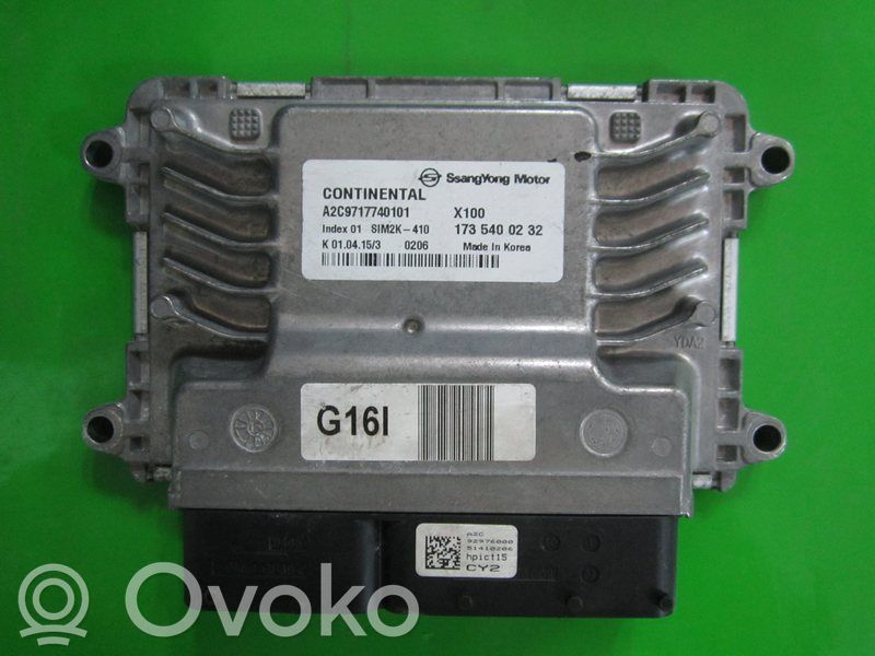 SsangYong Tivoli Engine control unit/module ECU 