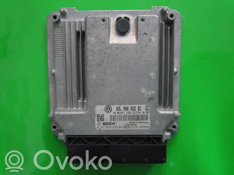 Engine control unit/module ECU   03L906022DC,0281014693