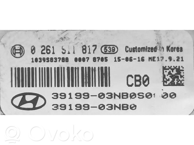 Engine control unit/module ECU   3919903NB0,0261S11817